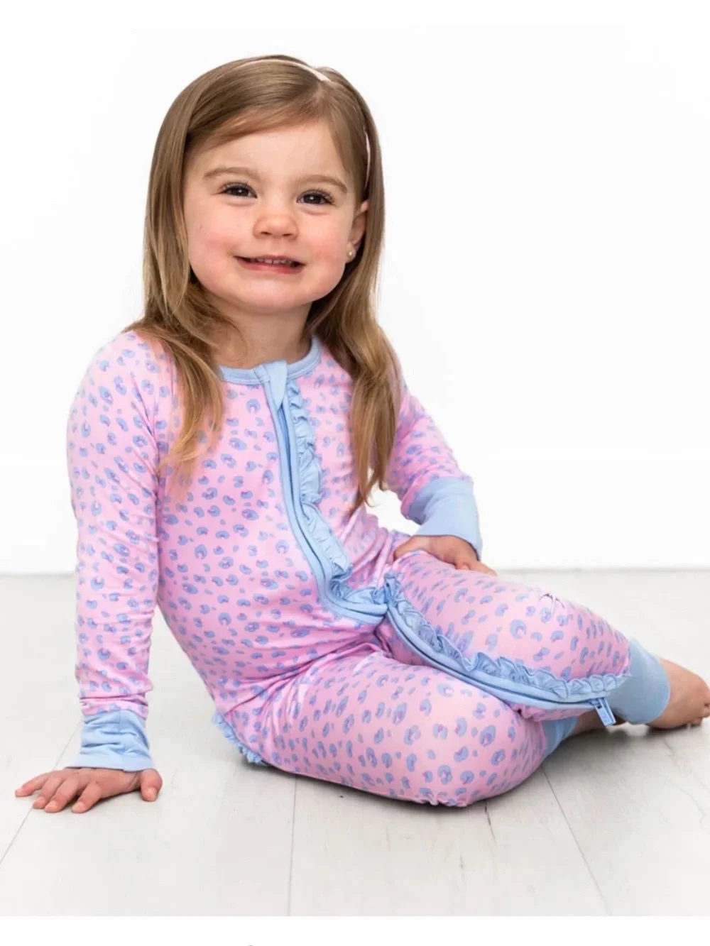 Bamboo Pajama Set 18M 22T - Blue Patriotic, Pink lepoard , Floral